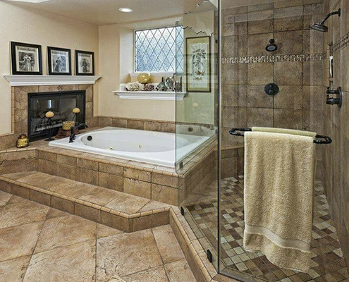 obra para baños en Colmenar viejo